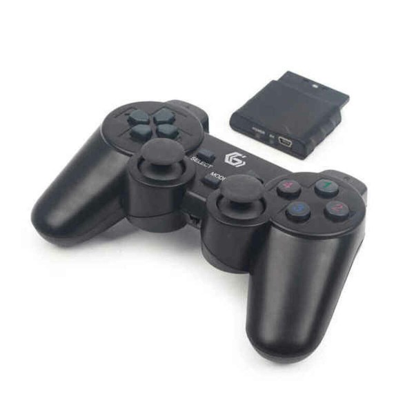 Commande Gaming Sans Fil GEMBIRD Dual Gamepad PC PS2 PS3 Noir