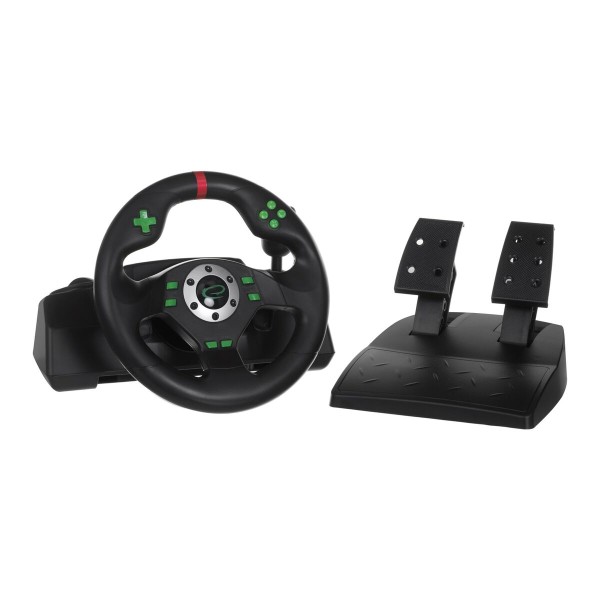 Volant Racing Esperanza EGW101 Pédales Noir Vert PlayStation 3