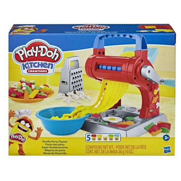 Pâte à modeler en argile Playdoh Noodle Party Hasbro E77765L00 Multicouleur (5 Pièces)