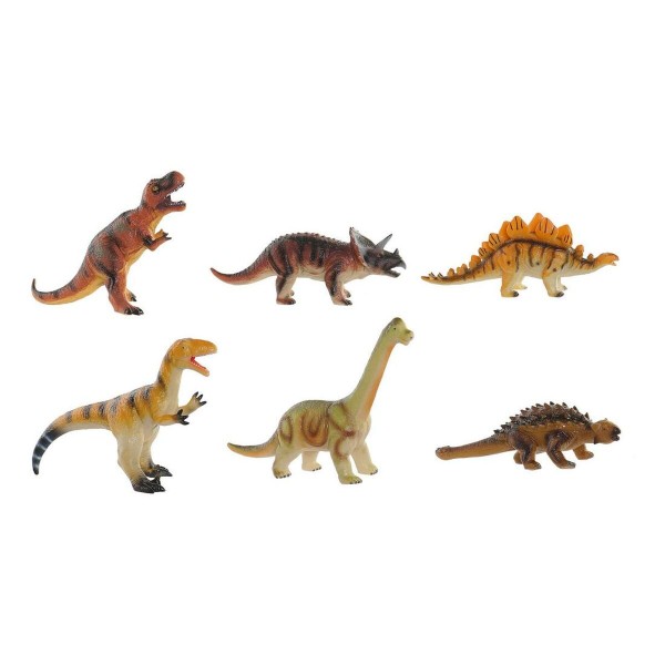 Dinosaure DKD Home Decor 6 Unités 29 x 15 x 21 cm Moelleux