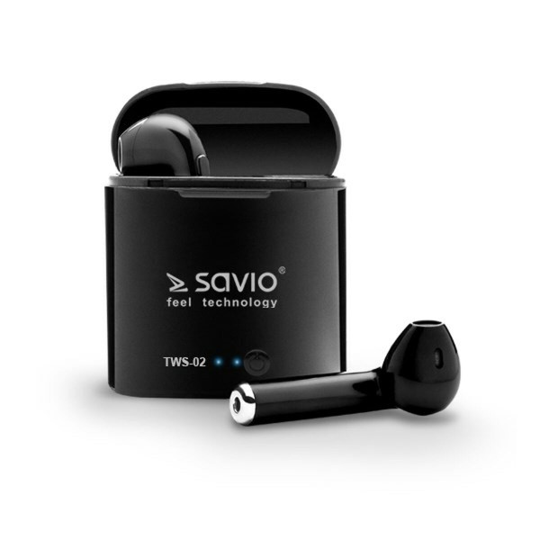 Écouteurs in Ear Bluetooth Savio TWS-02 Noir Graphite