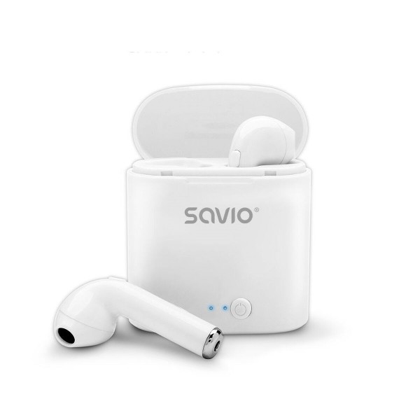 Écouteurs in Ear Bluetooth Savio TWS-01 Blanc