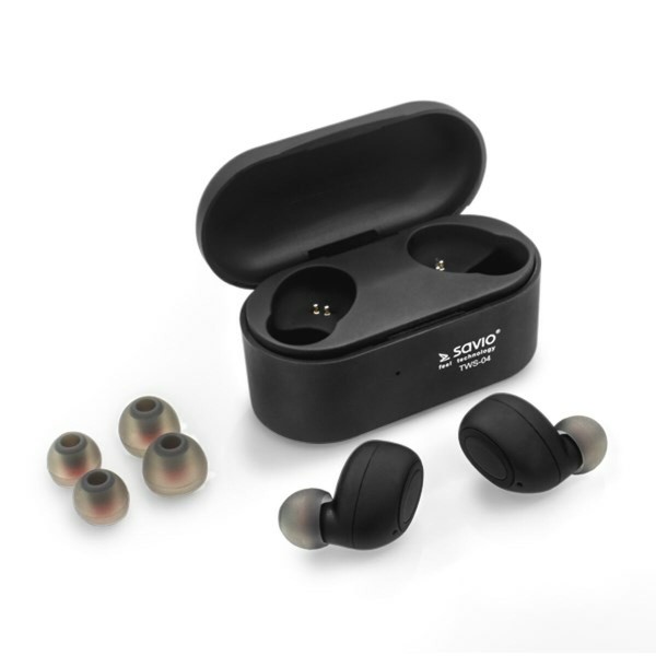 Écouteurs in Ear Bluetooth Savio TWS-04 Noir Graphite
